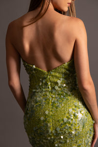 GINNY GOWN IN GREEN
