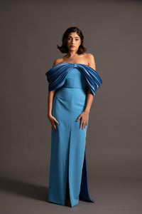 RAINE SIMPLE GOWN IN BLUE