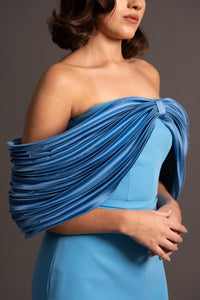 RAINE SIMPLE GOWN IN BLUE