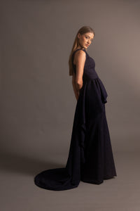 CLAIRE GOWN IN NAVY BLUE