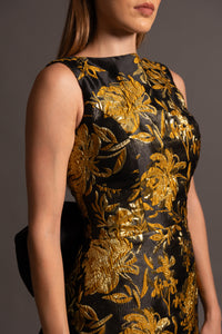 CLAIRE GOWN IN GOLD & BLACK