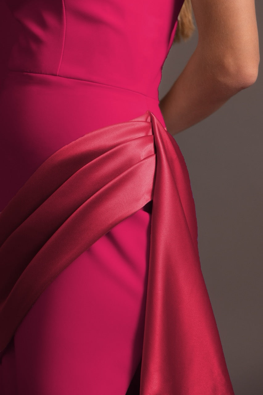 RUE GOWN IN HOT PINK