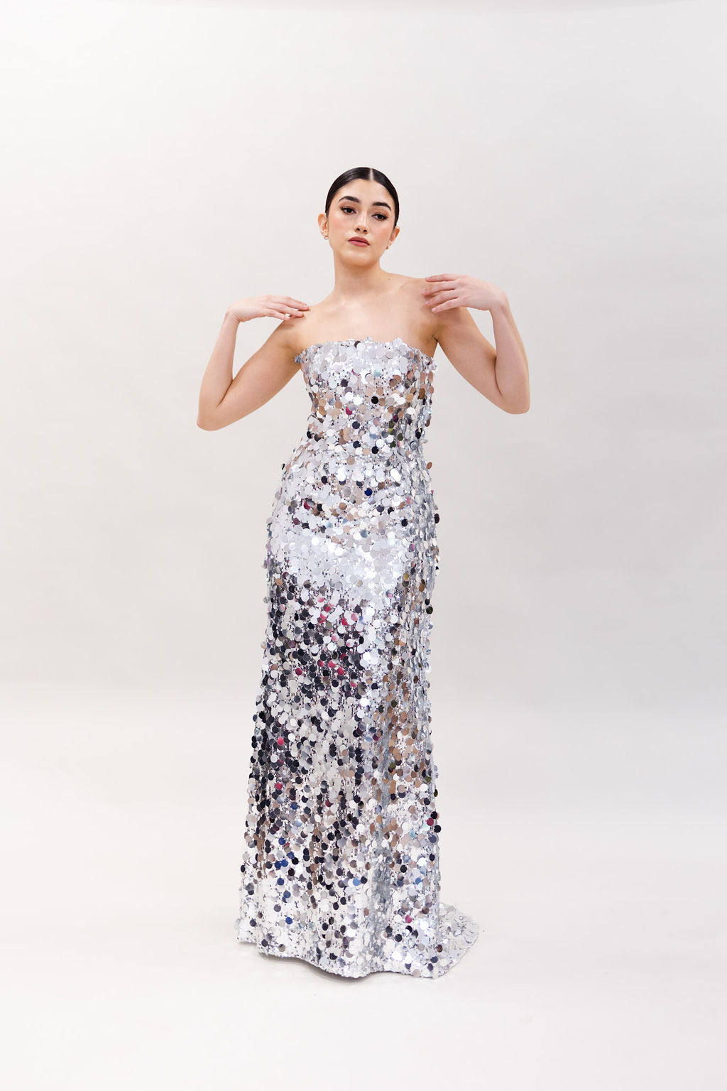 THE SILVER SEQUIN GOWN