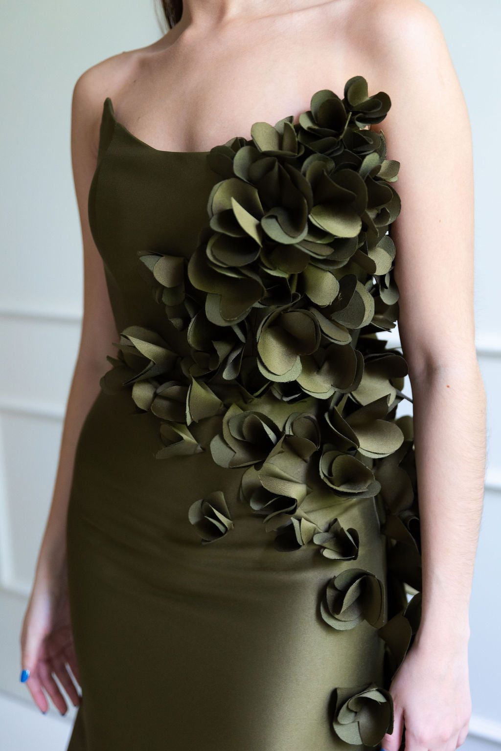 STELLA GOWN IN OLIVE