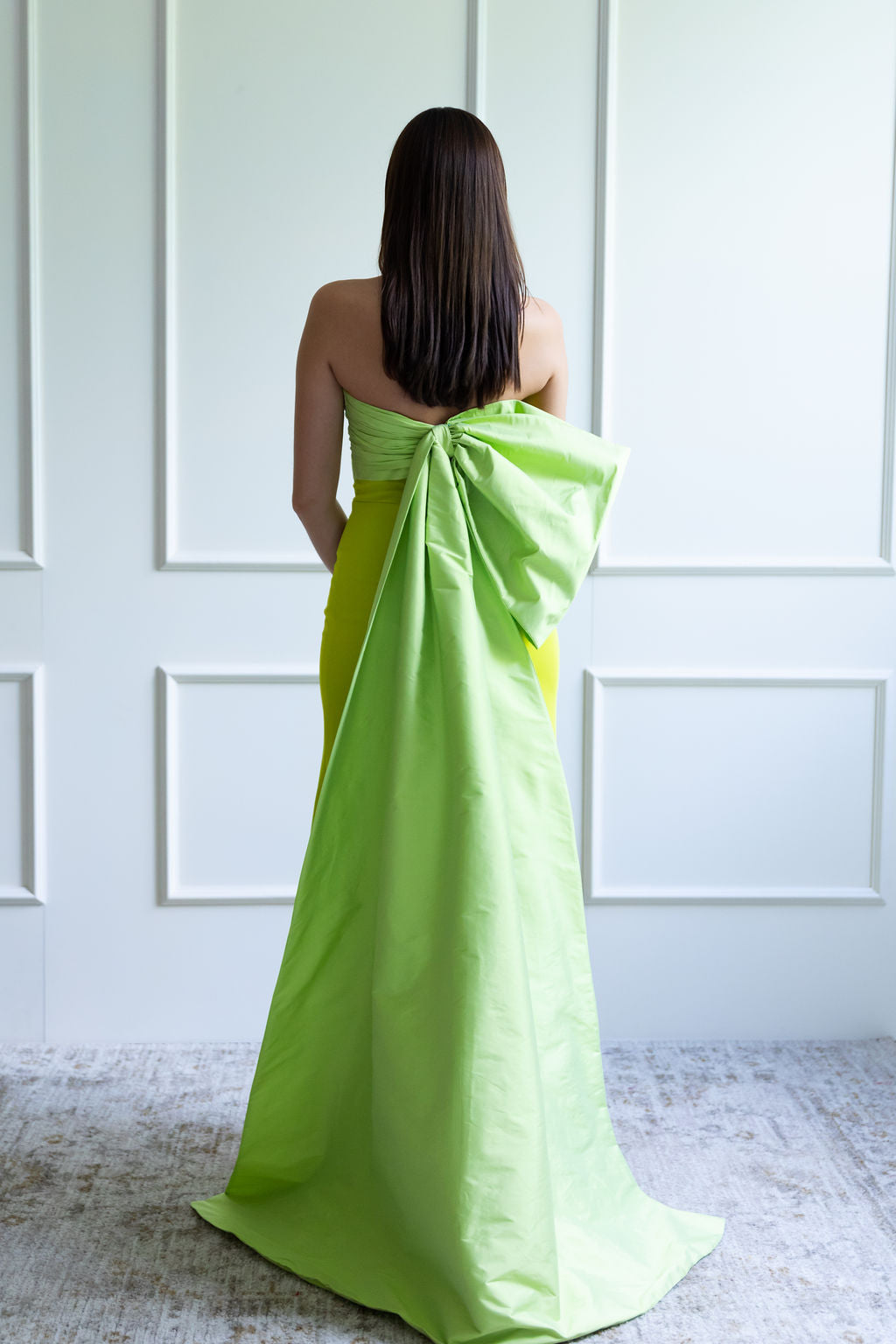 AMBER GOWN IN LIME