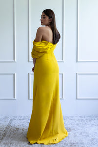 LAYLA GOWN IN MUSTARD