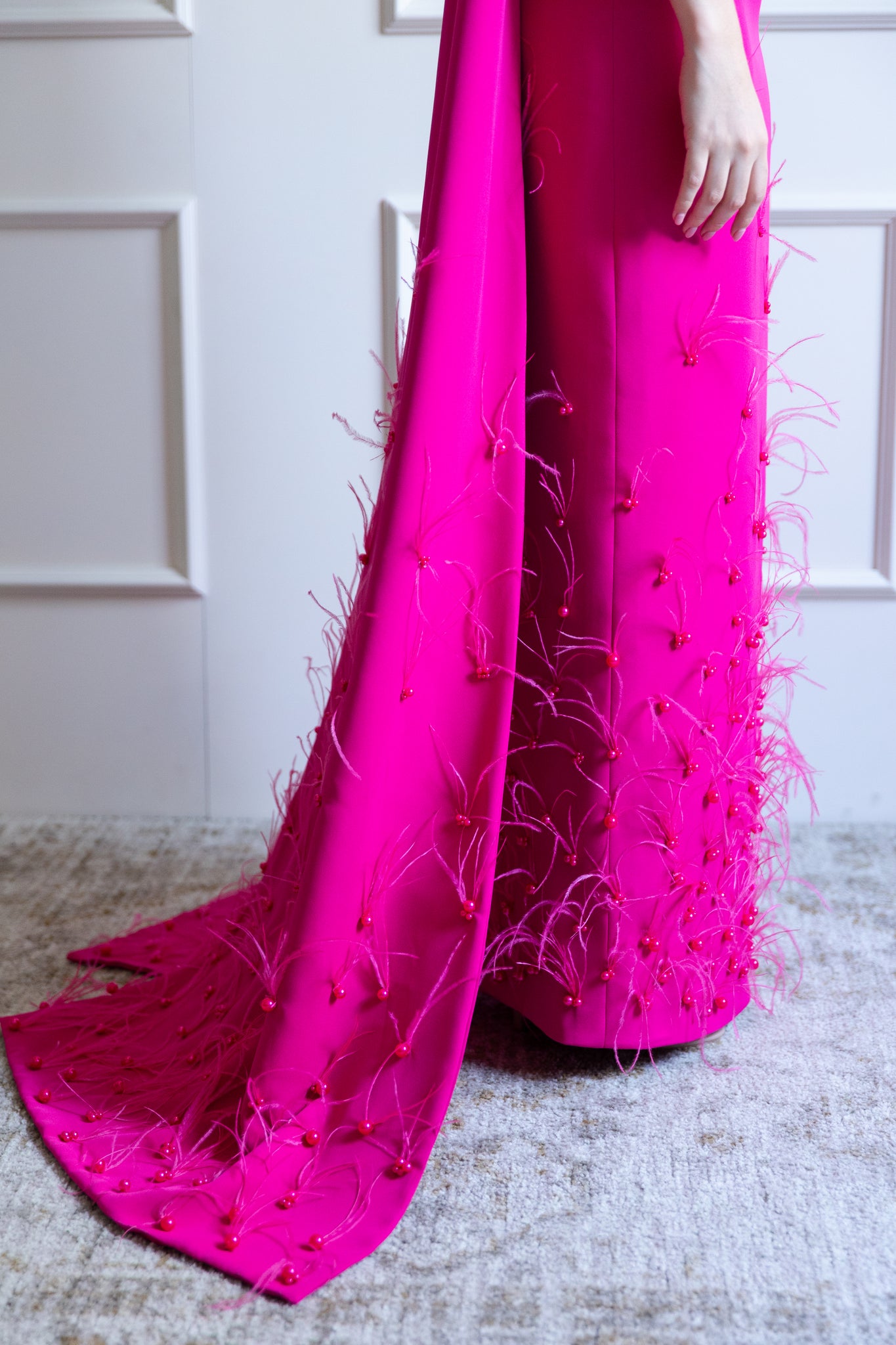 JULIA GOWN IN HOT PINK