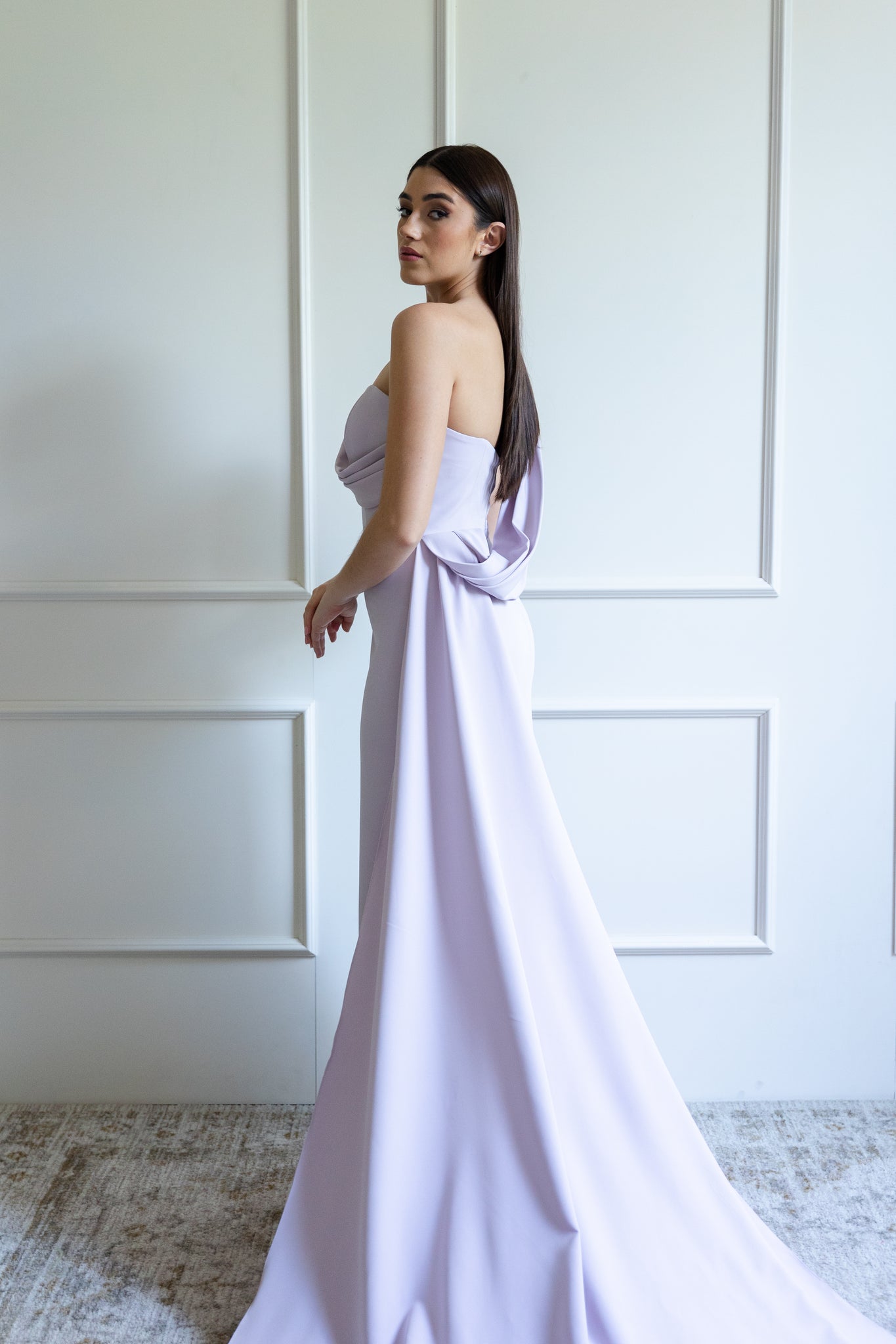 ALEXIA GOWN IN LILAC