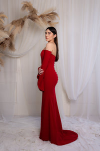 BECCA GOWN IN RED