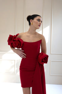 AMAPOLA DRESS IN RED