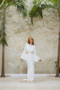NOSARA DRESS IN WHITE