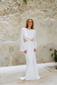 NOSARA DRESS IN WHITE