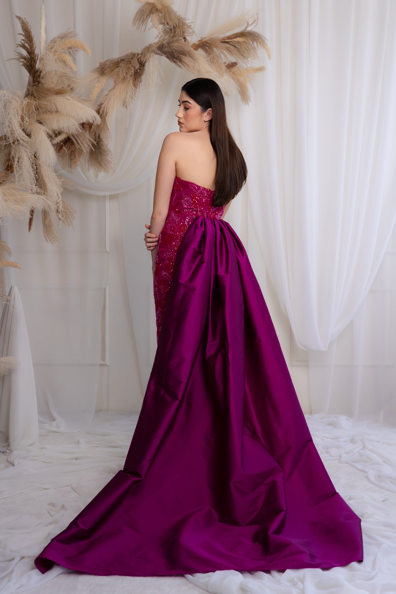 RAQUEL GOWN IN FIUSHA