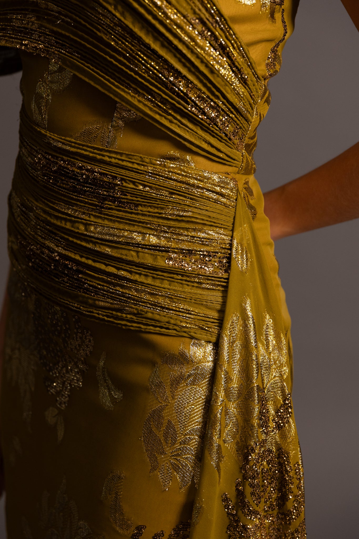 RAINE GOWN IN GREEN