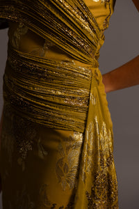 RAINE GOWN IN GREEN