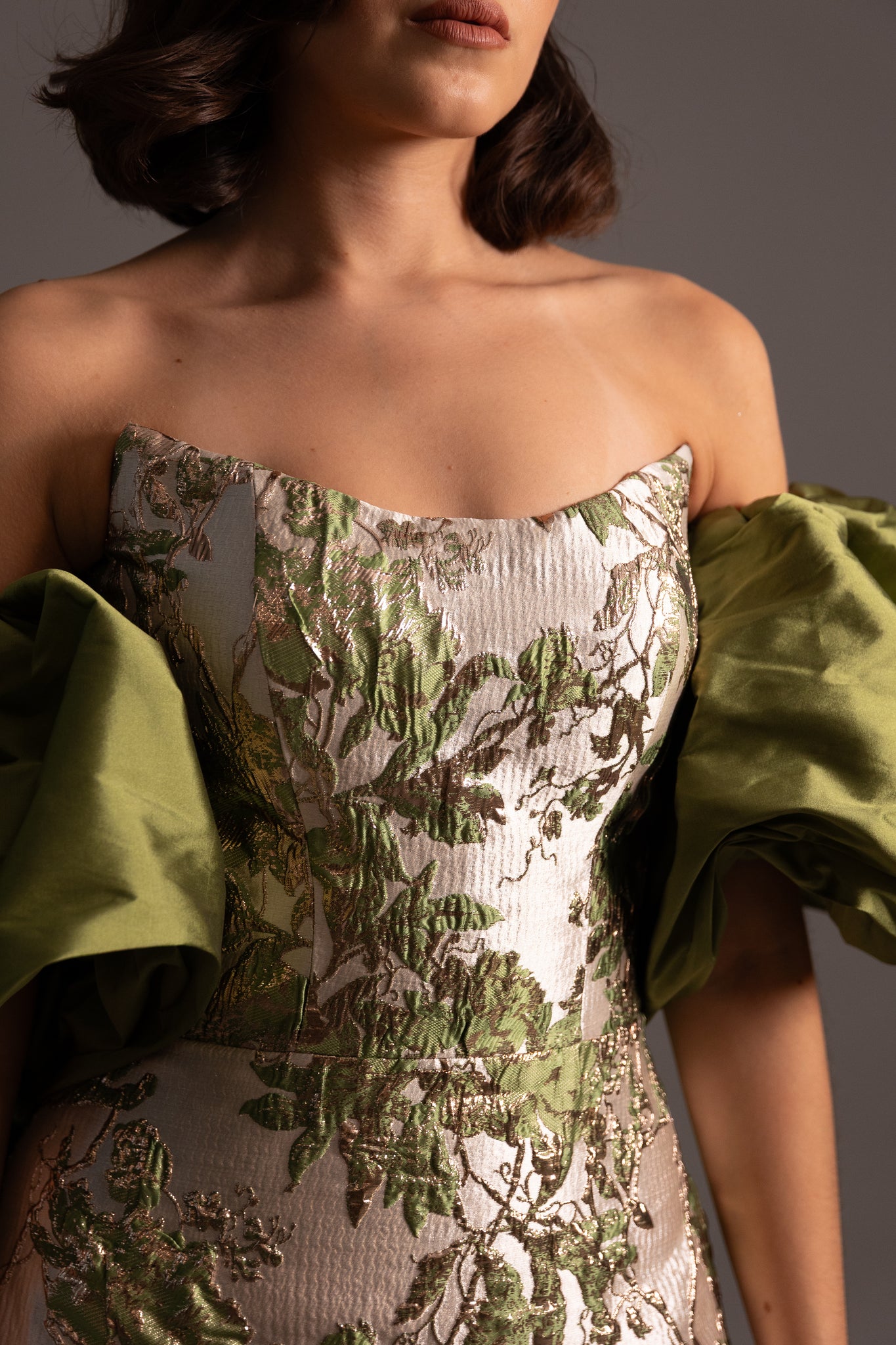 CHARLOTTE GOWN IN GREEN