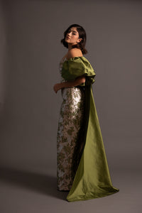 CHARLOTTE GOWN IN GREEN