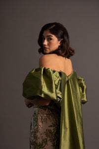 CHARLOTTE GOWN IN GREEN