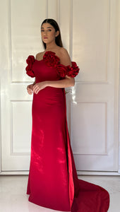 ASTORIA GOWN IN RED