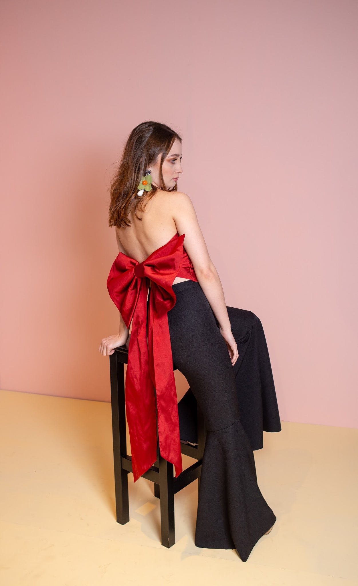 Red bow top