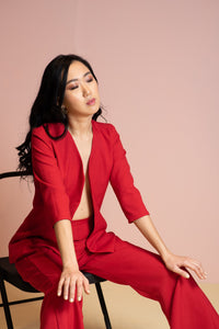 Red suit