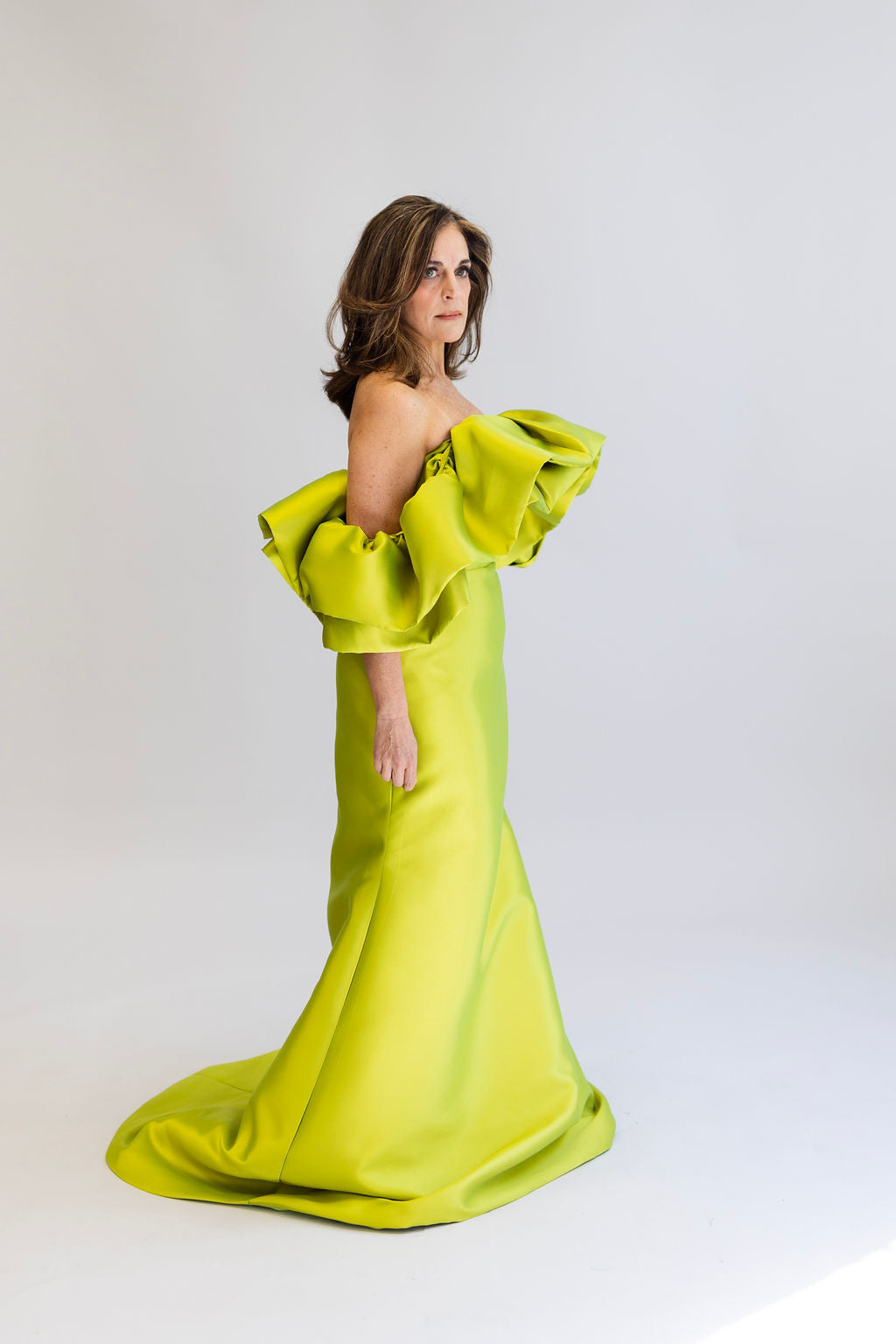 VIENNA MAXI DRESS IN LIME