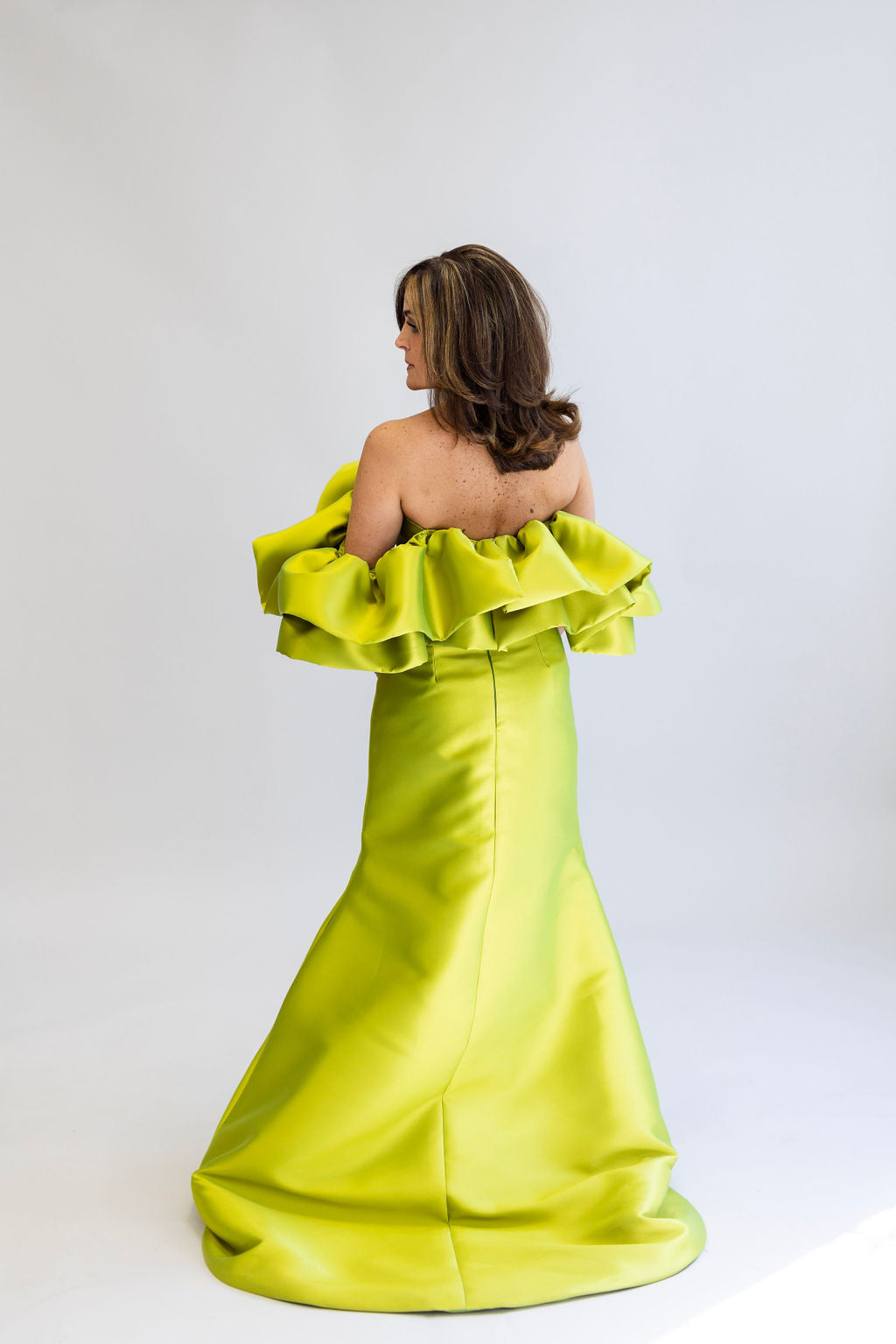 VIENNA MAXI DRESS IN LIME