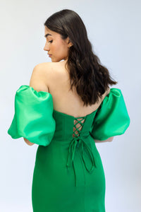 SIMPLE GREEN DRESS