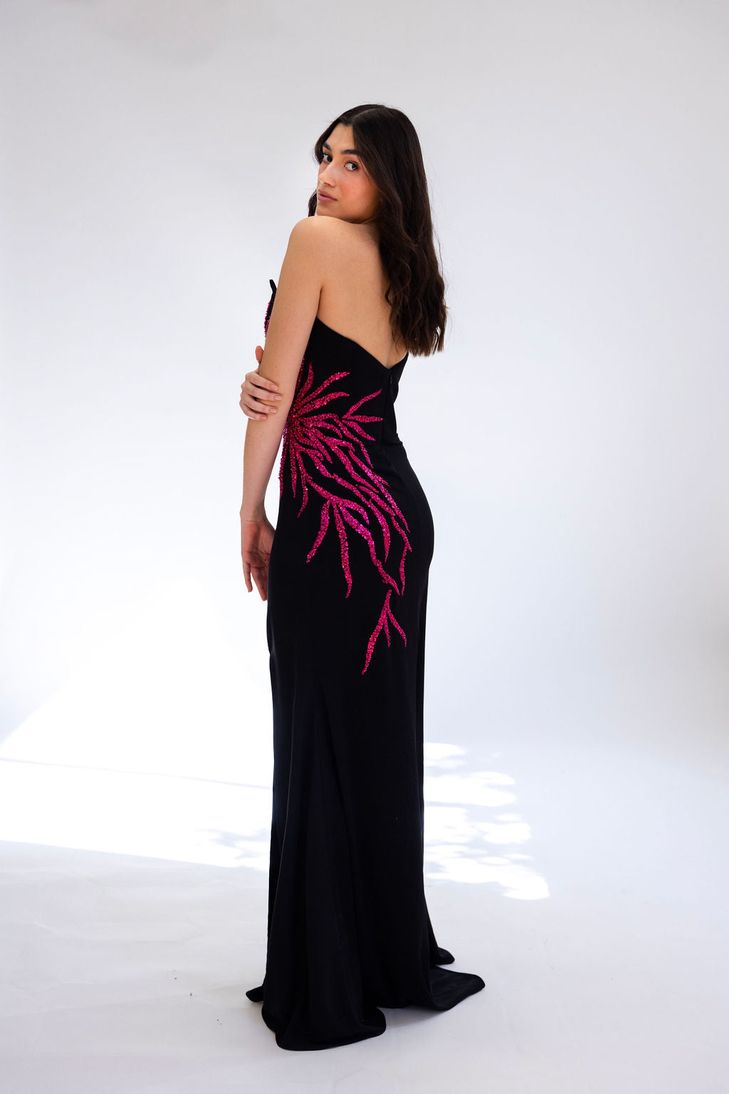 BLACK & HOT PINK GOWN