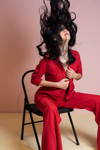 Red suit