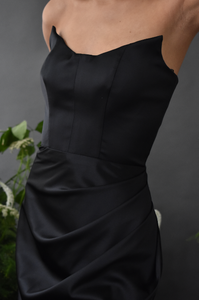 CLASSIC BLACK SILK GOWN