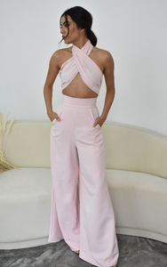 MULTIPURPOSE BAND TOP IN BABY PINK