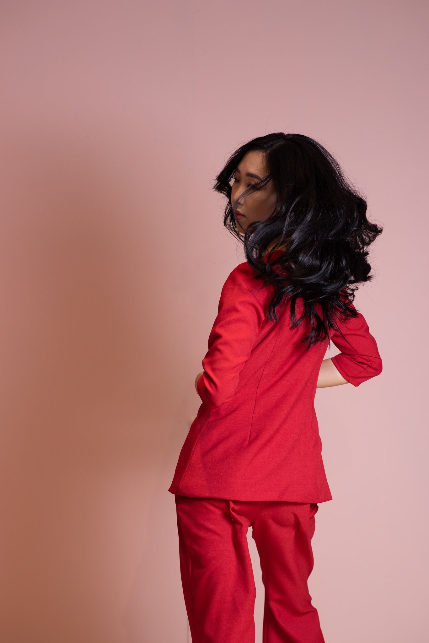 Red suit