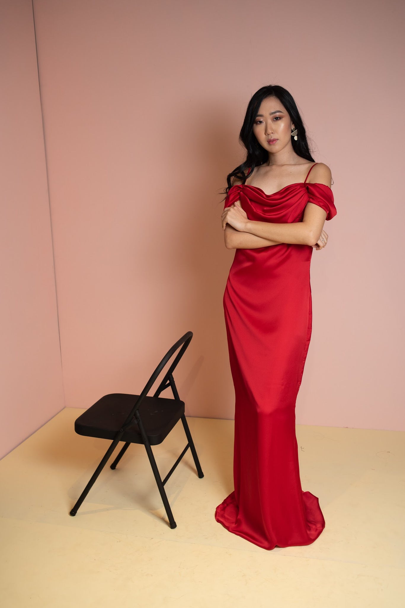 Silk red dress