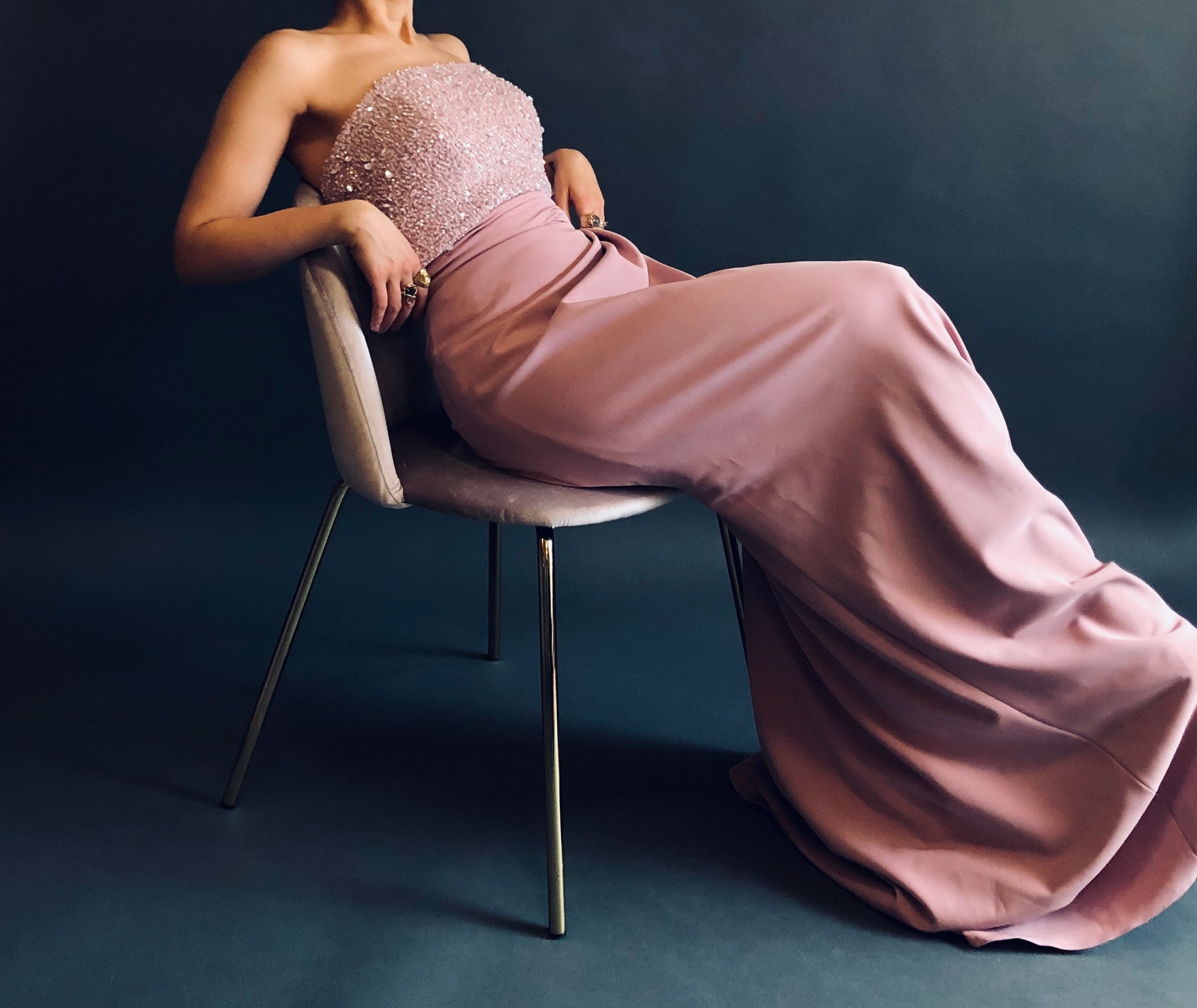 CLASSIC PINK & SPARKLE GOWN