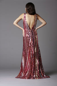 PINK SEQUIN GOWN