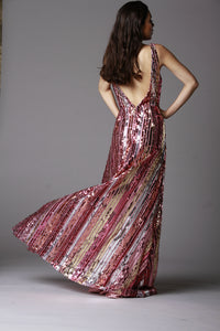 PINK SEQUIN GOWN