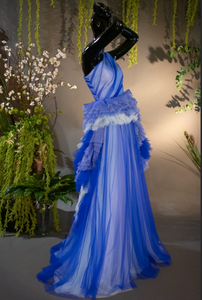 SHADES OF BLUE IN TULLE