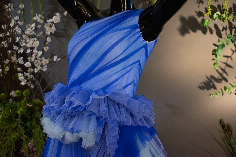 SHADES OF BLUE IN TULLE