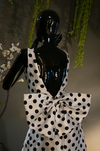 GIRLY POLKADOT BOW GOWN
