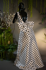 GIRLY POLKADOT BOW GOWN