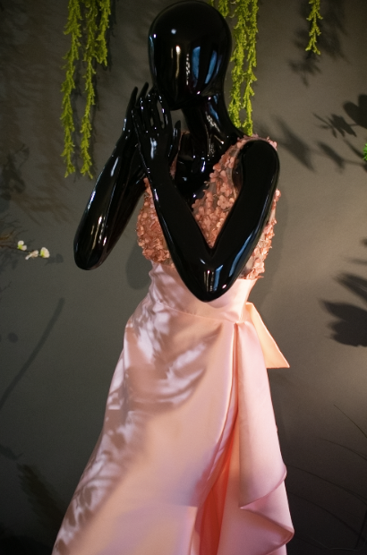 BLUSH MIKADO DRESS