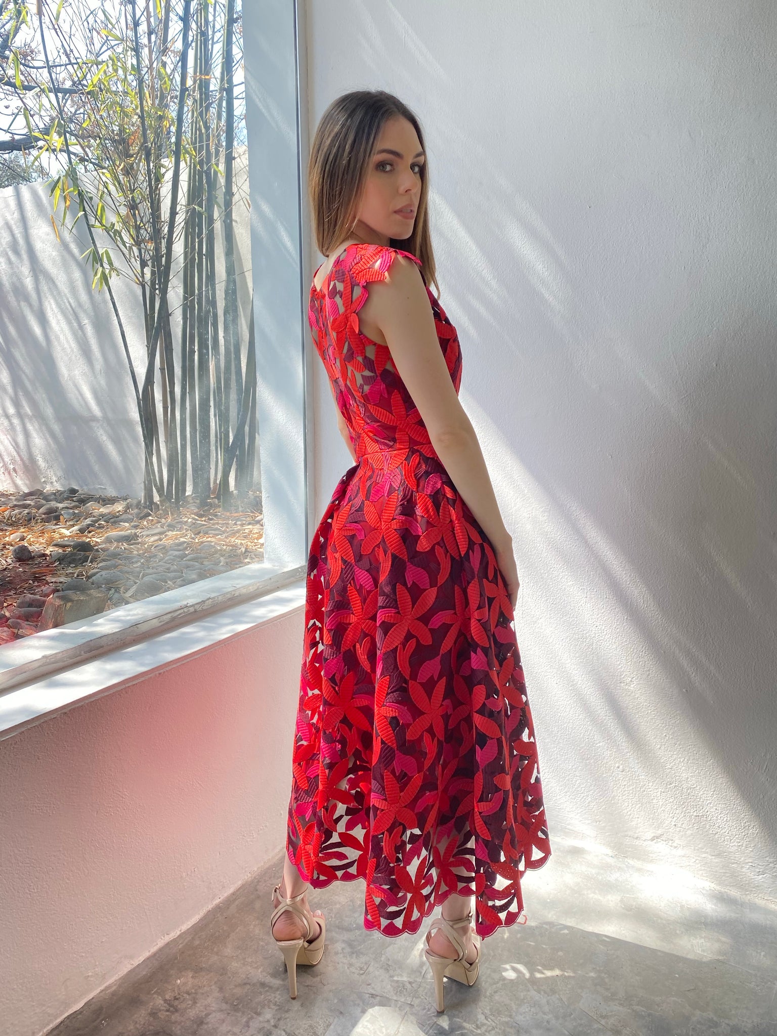 Midi floral dress